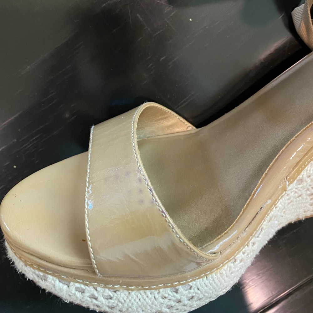 Me Too Platform Lace Wedge Heels - Picture 11 of 11